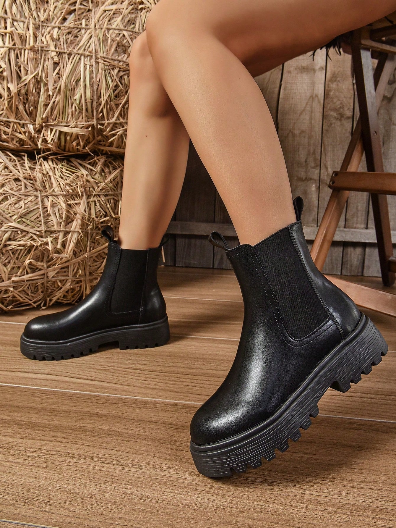 Elvya | Bottines à talons blocs