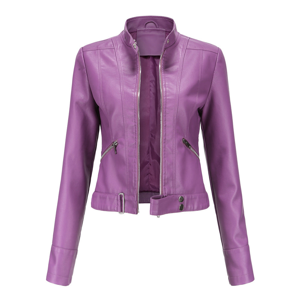 Veste en Cuir Élégante pour Femmes Hiver