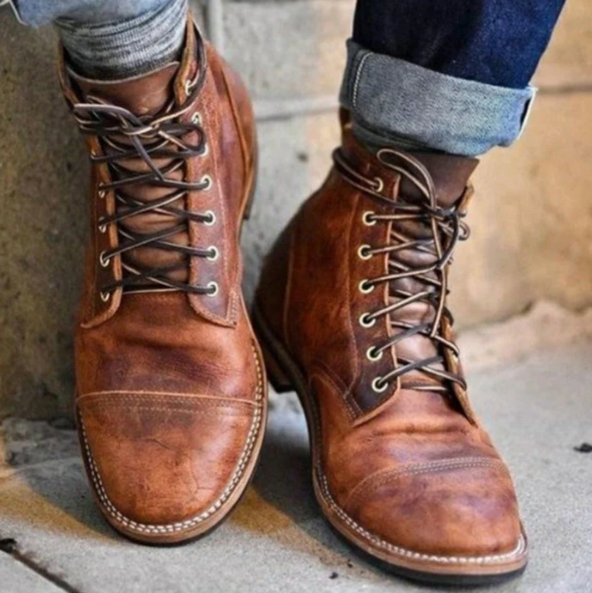 Bottines en Cuir Élégantes pour Hommes Volker pour l'Automne