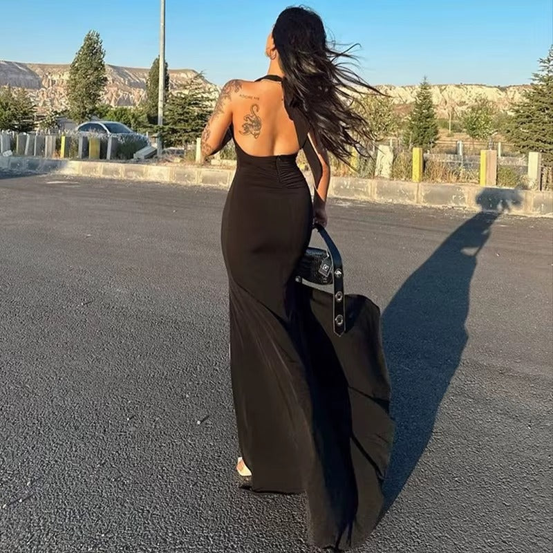 MIDNIGHT | ROBE MIDI MOULANTE DOS NU