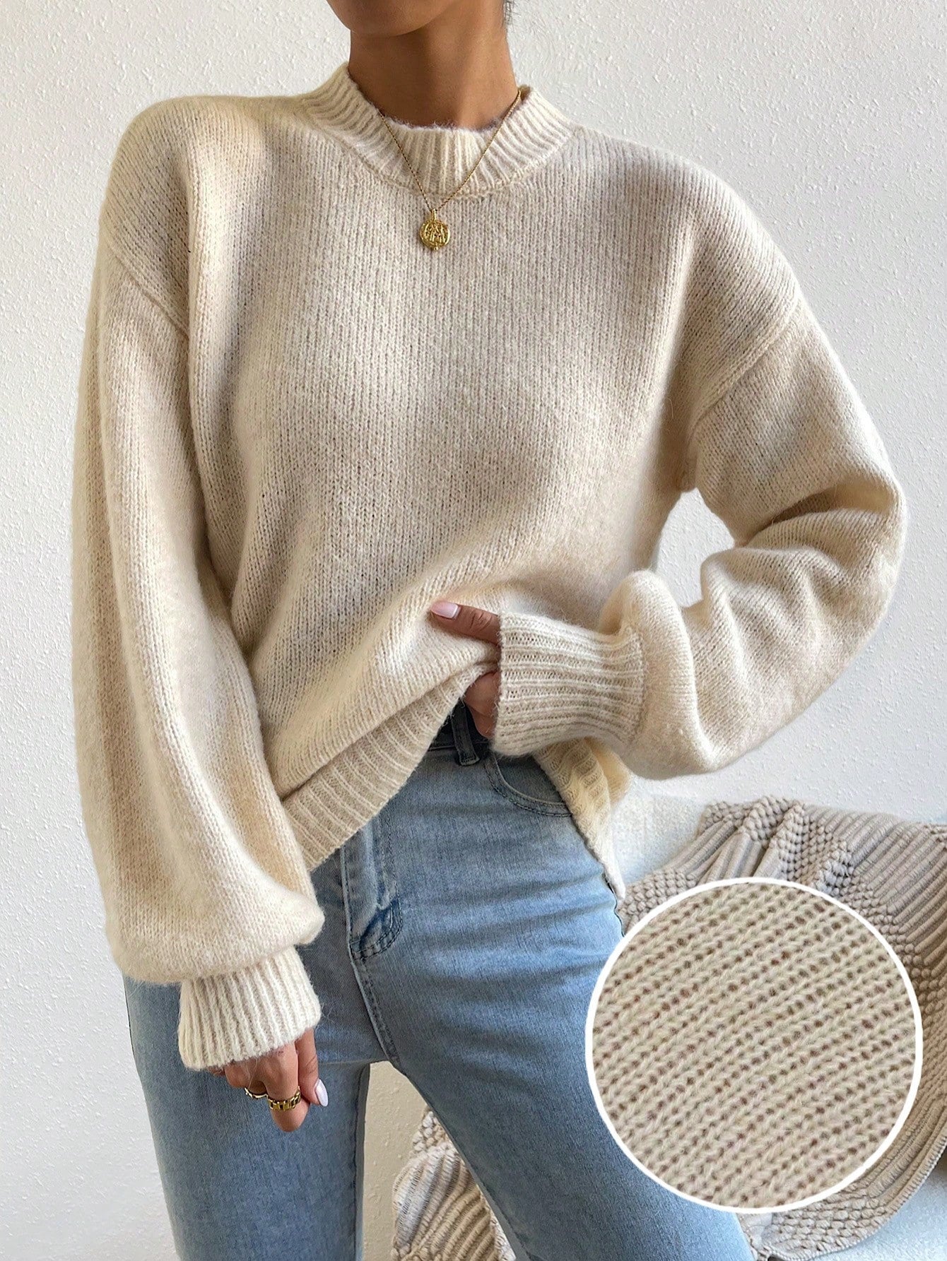 Relaxiva | Pull Épaules Tombantes Décontracté