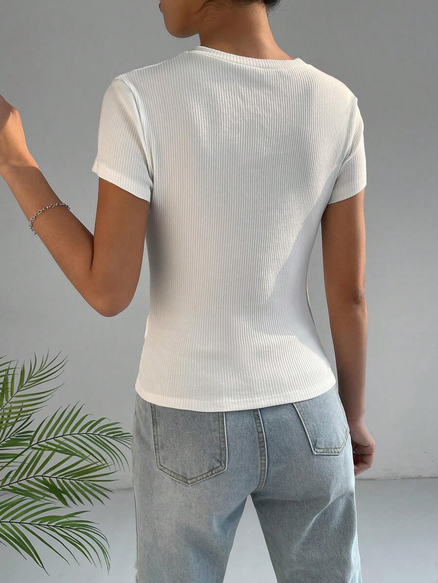 ESSNCE | TOP RUCHÉ ASYMÉTRIQUE SOLIDE