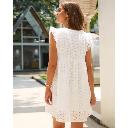 Robe Courte Élina – Élégance Bohème d'Été