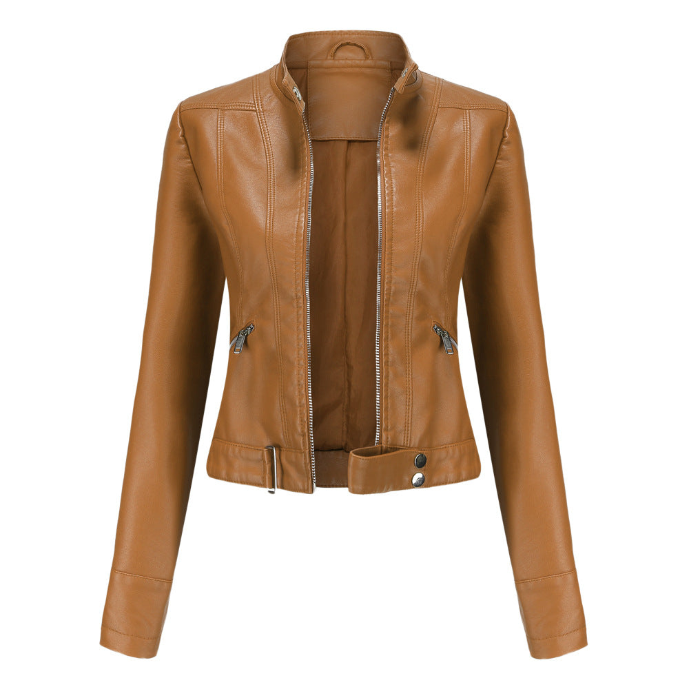 Veste en Cuir Élégante pour Femmes Hiver