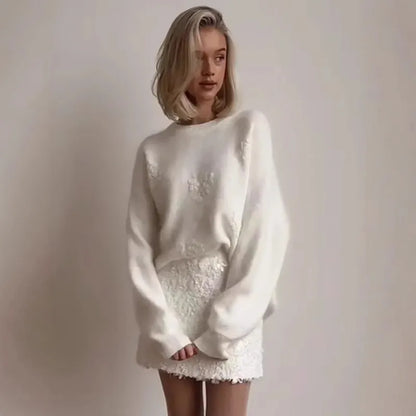 Pull Fleuron | Élégance Florale et Confort Douille