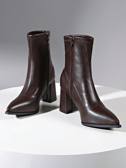 Noelia | Bottines en daim à talons blocs