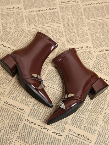 Viola | Bottines en cuir suédé avec détails frangés