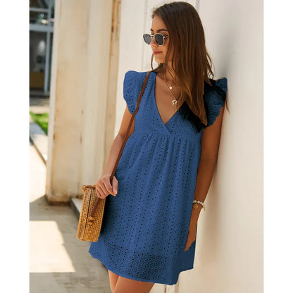Robe Courte Élina – Élégance Bohème d'Été