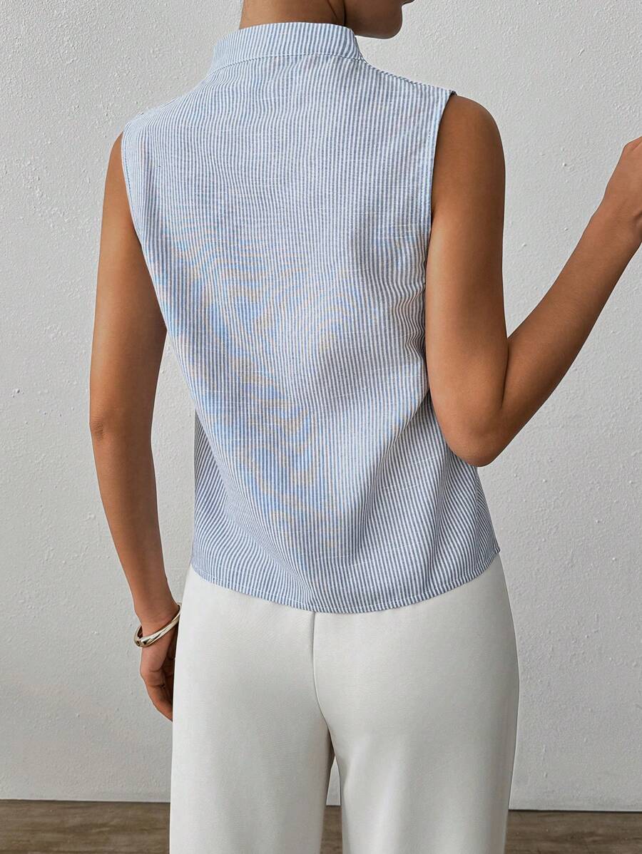 RAFFERIZA | TOP SANS MANCHES COL HAUT