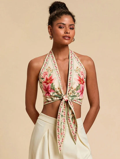 BAE | BLOUSE COL ASYMÉTRIQUE LIÉ SOIRÉE