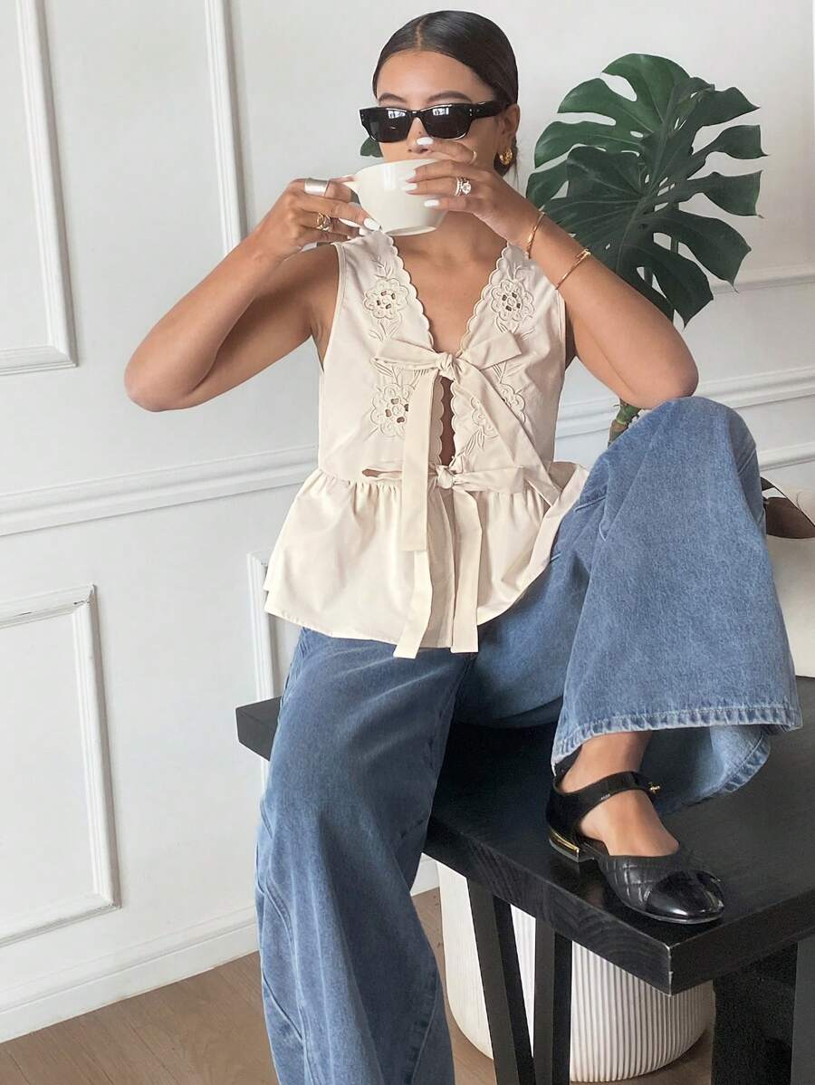 MISSGUIDED | VESTE RIBBÉE STRIPÉE STYLE RÉTRO