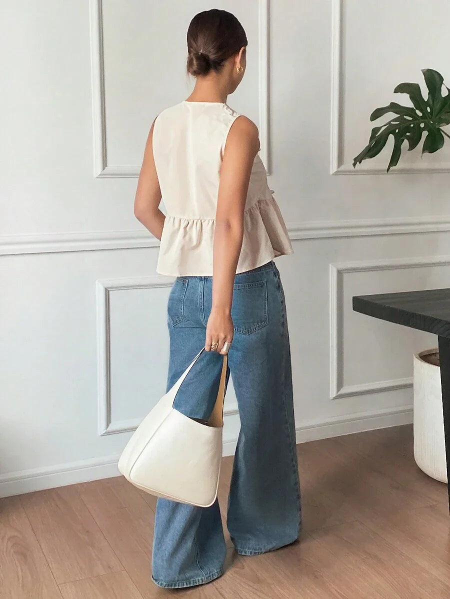 MISSGUIDED | VESTE RIBBÉE STRIPÉE STYLE RÉTRO