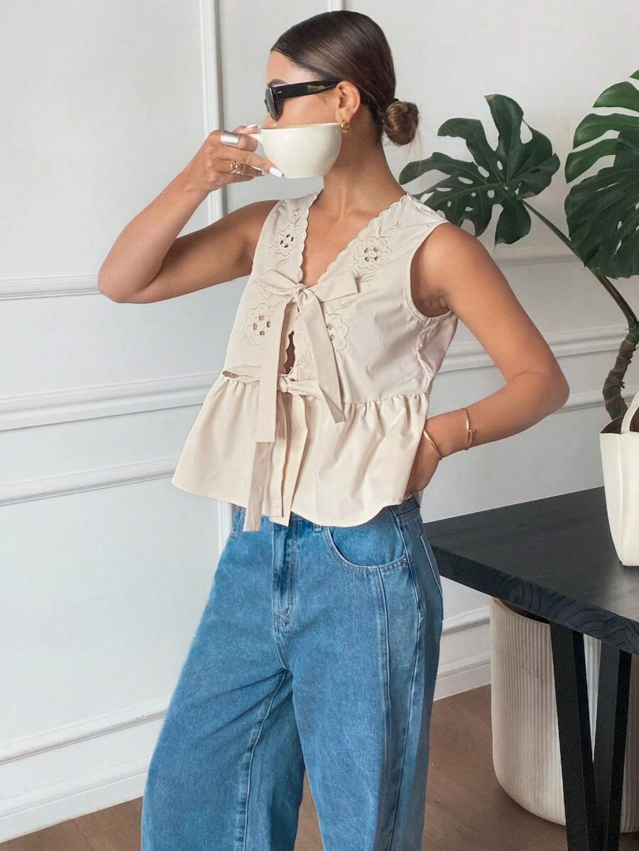 MISSGUIDED | VESTE RIBBÉE STRIPÉE STYLE RÉTRO