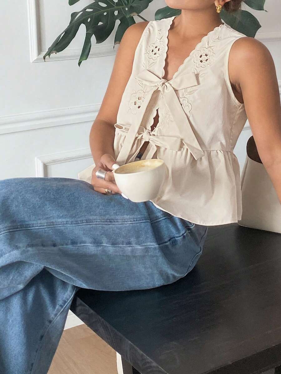 MISSGUIDED | VESTE RIBBÉE STRIPÉE STYLE RÉTRO