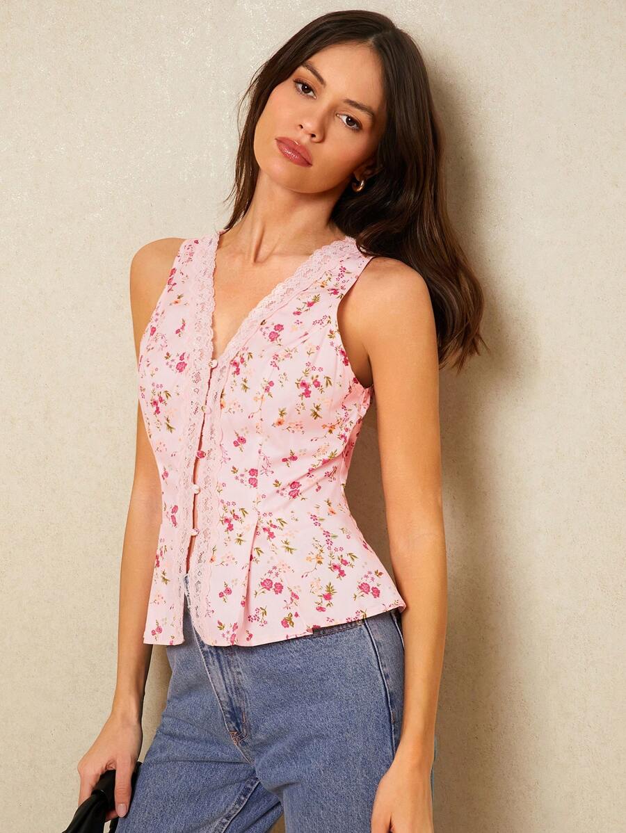 INAWLY | TOP CASUAL SIMPLE SANS MANCHES