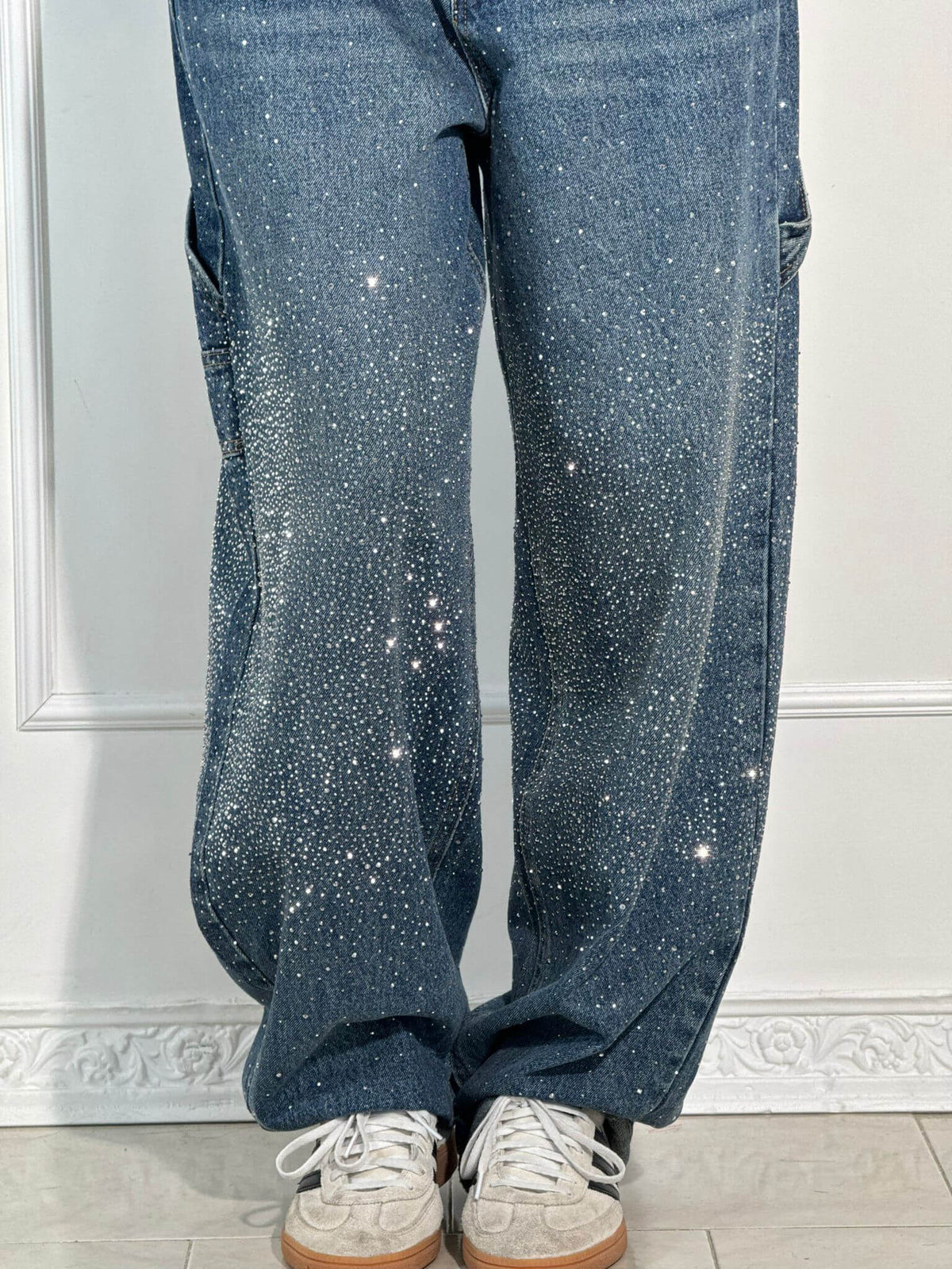 Jeans Femme Coupe Ballon Large Sabrina Élégant Automne