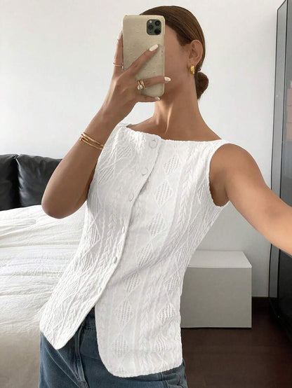 SIREN GAZE | TEE SANS MANCHES MINIMALISTE