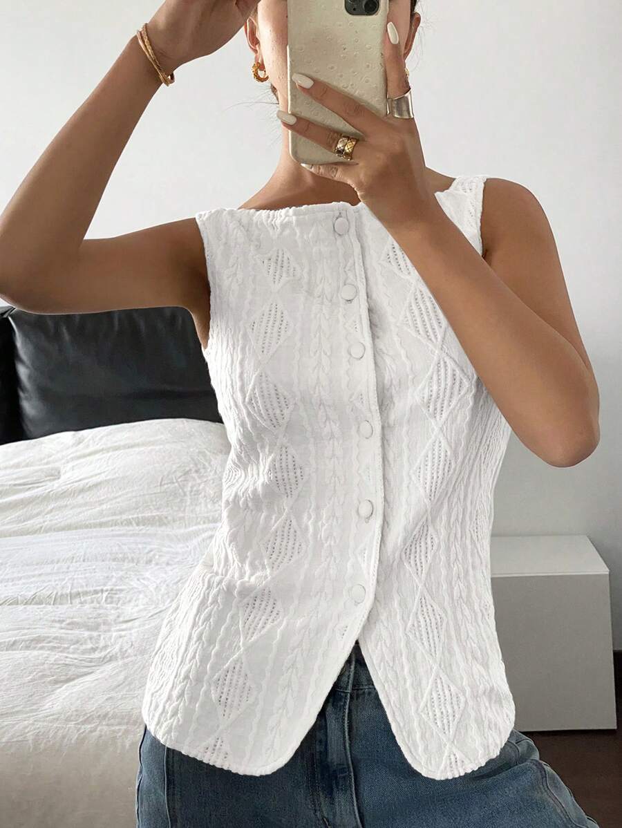 SIREN GAZE | TEE SANS MANCHES MINIMALISTE