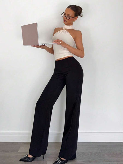 INAWLY | CAMISOLE FLORALE PANNEAU DESSIN ASYMÉTRIQUE