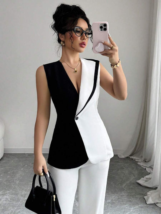 ELENZGA | TOP ÉLÉGANT SANS MANCHES HAUTE QUALITÉ