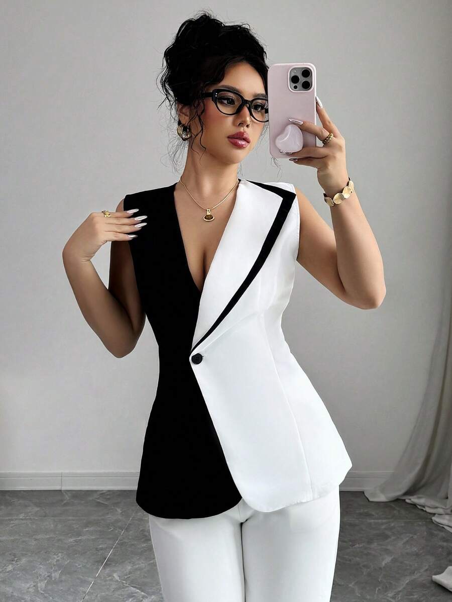 ELENZGA | TOP ÉLÉGANT SANS MANCHES HAUTE QUALITÉ