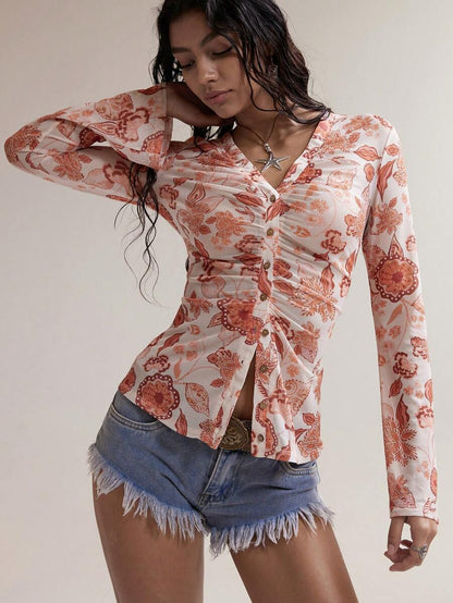 EASELLE | BLOUSE FLORALE FESTIVAL