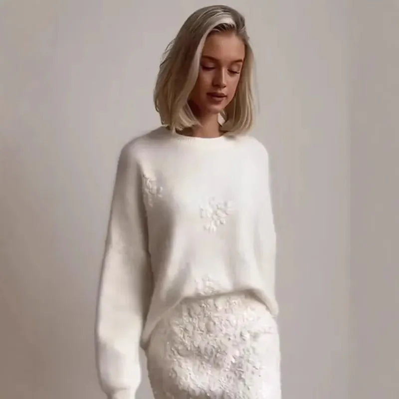 Pull Fleuron | Élégance Florale et Confort Douille