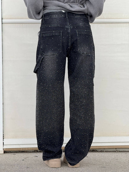 Jeans Femme Coupe Ballon Large Sabrina Élégant Automne