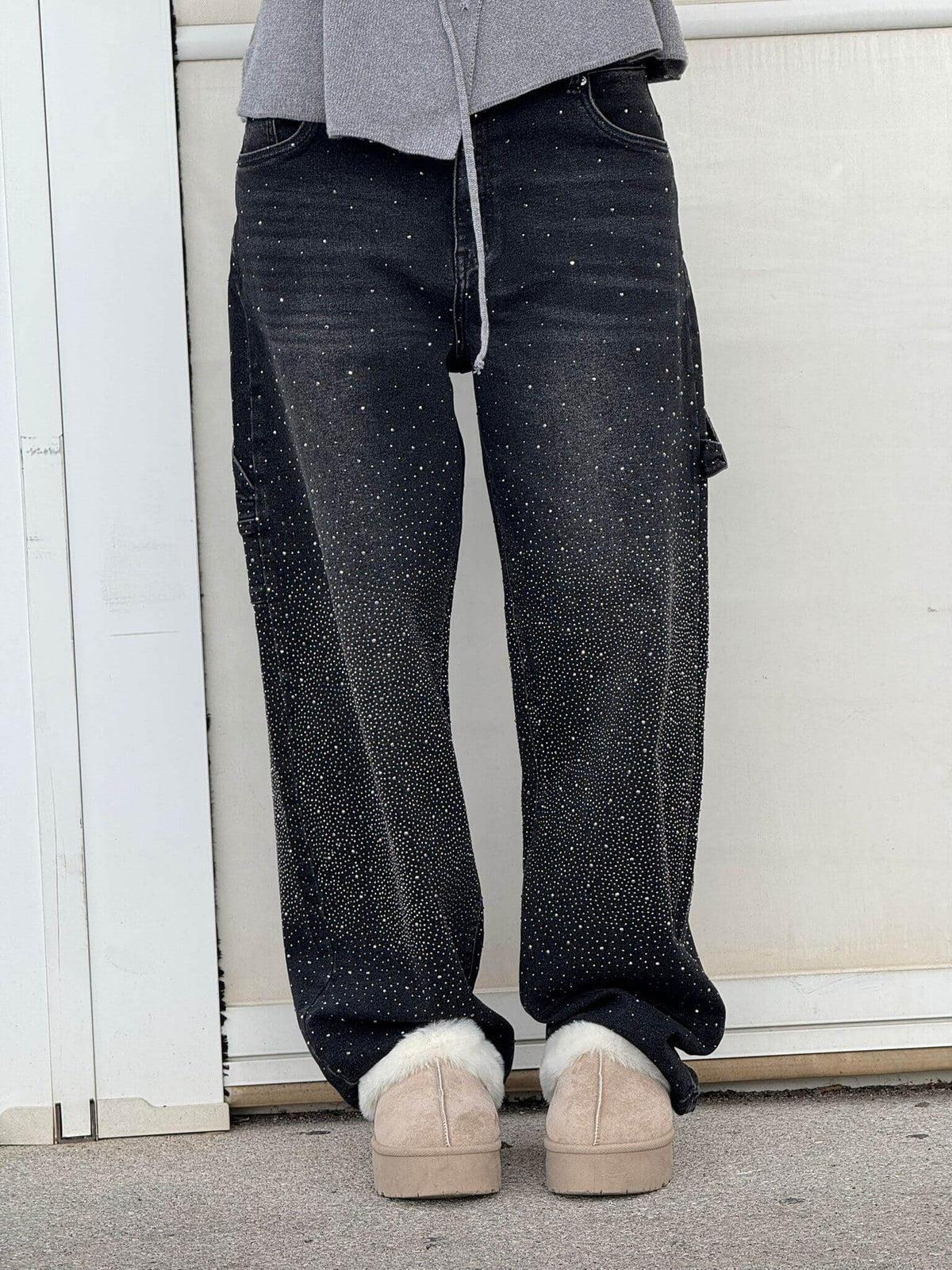Jeans Femme Coupe Ballon Large Sabrina Élégant Automne