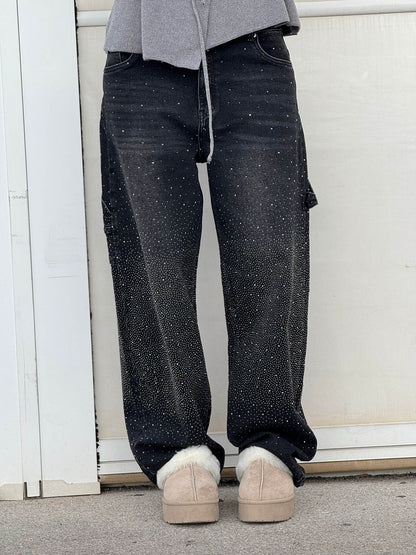 Jeans Femme Coupe Ballon Large Sabrina Élégant Automne