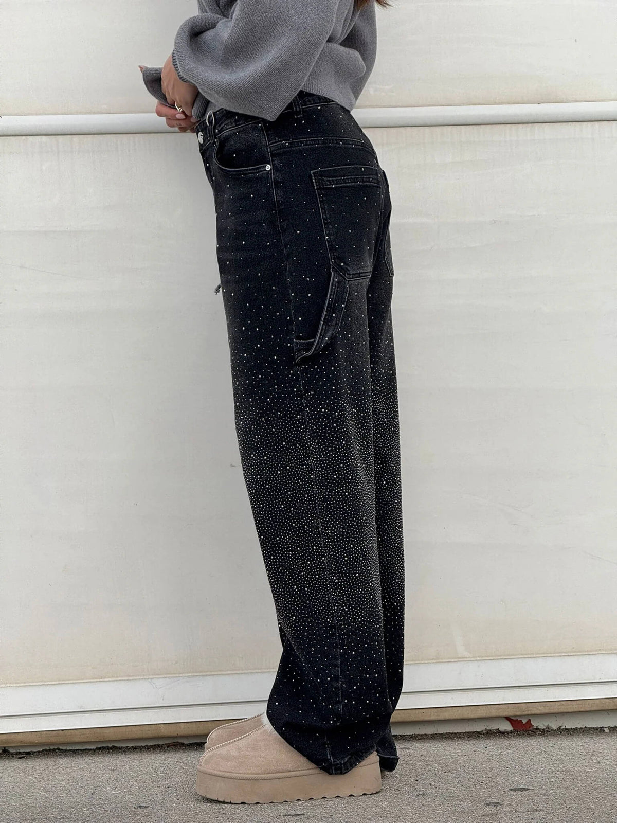 Jeans Femme Coupe Ballon Large Sabrina Élégant Automne