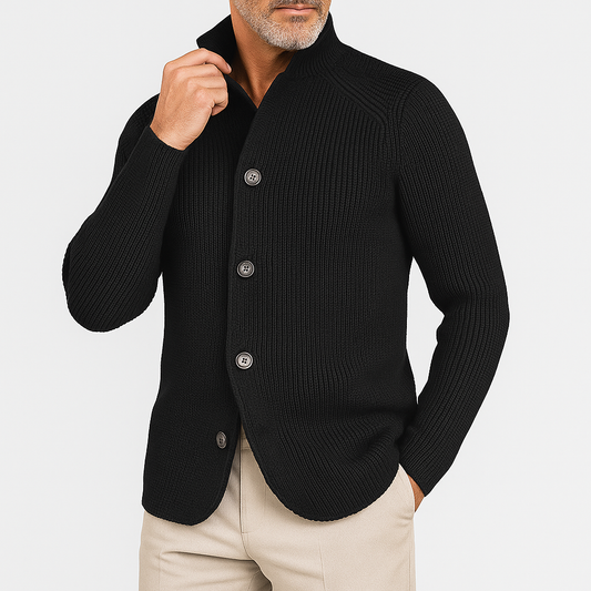 Cardigan Tricoté Boutonné pour Hommes