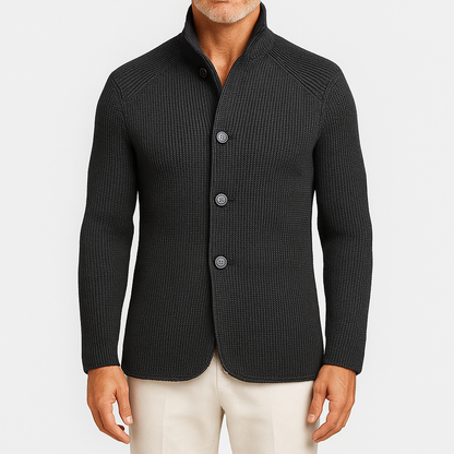 Cardigan Tricoté Boutonné pour Hommes