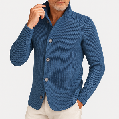 Cardigan Tricoté Boutonné pour Hommes