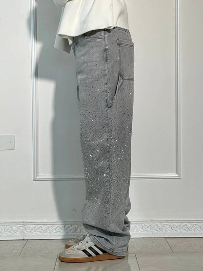 Jeans Femme Coupe Ballon Large Sabrina Élégant Automne