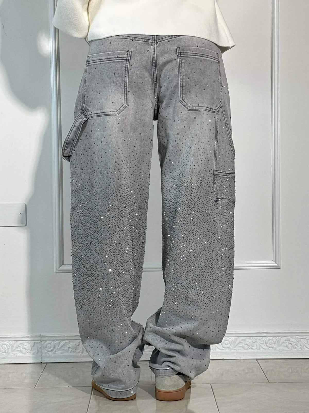 Jeans Femme Coupe Ballon Large Sabrina Élégant Automne