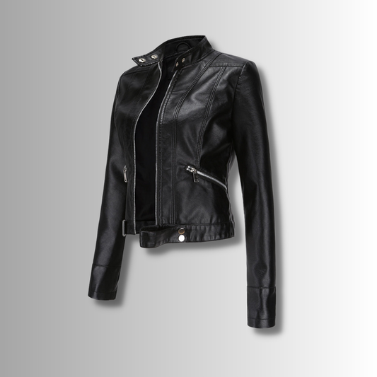 Veste en Cuir Élegante Premium pour Femmes Marlene
