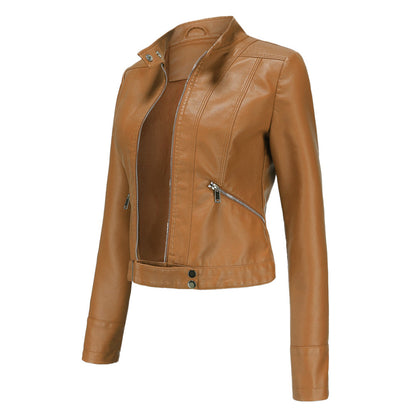 Veste en Cuir Élegante Premium pour Femmes Marlene