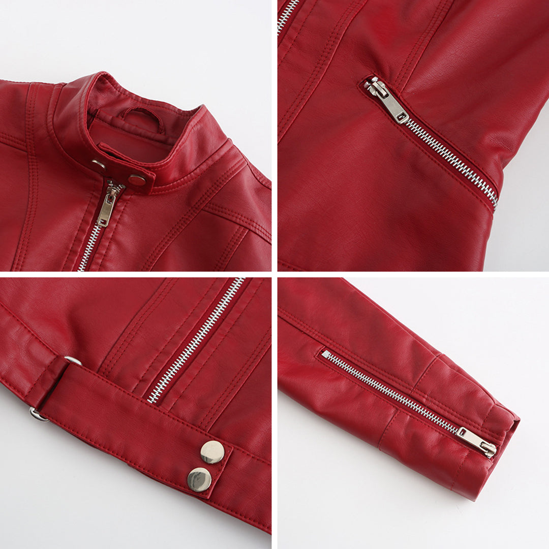 Veste en Cuir Élegante Premium pour Femmes Marlene