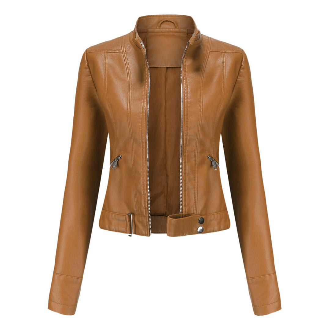 Veste en Cuir Élegante Premium pour Femmes Marlene