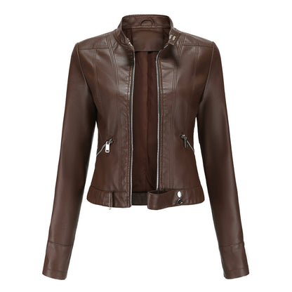 Veste en Cuir Élegante Premium pour Femmes Marlene