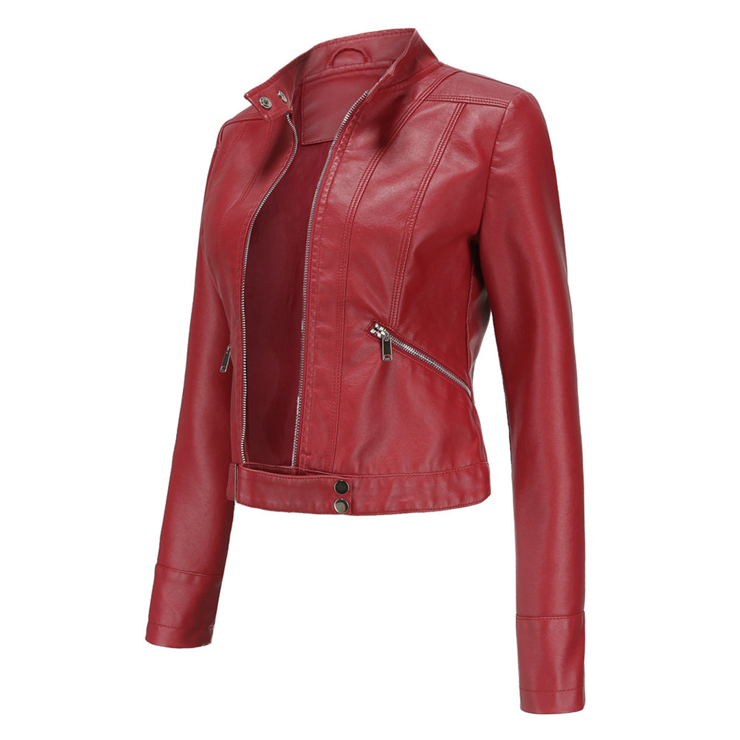 Veste en Cuir Élegante Premium pour Femmes Marlene