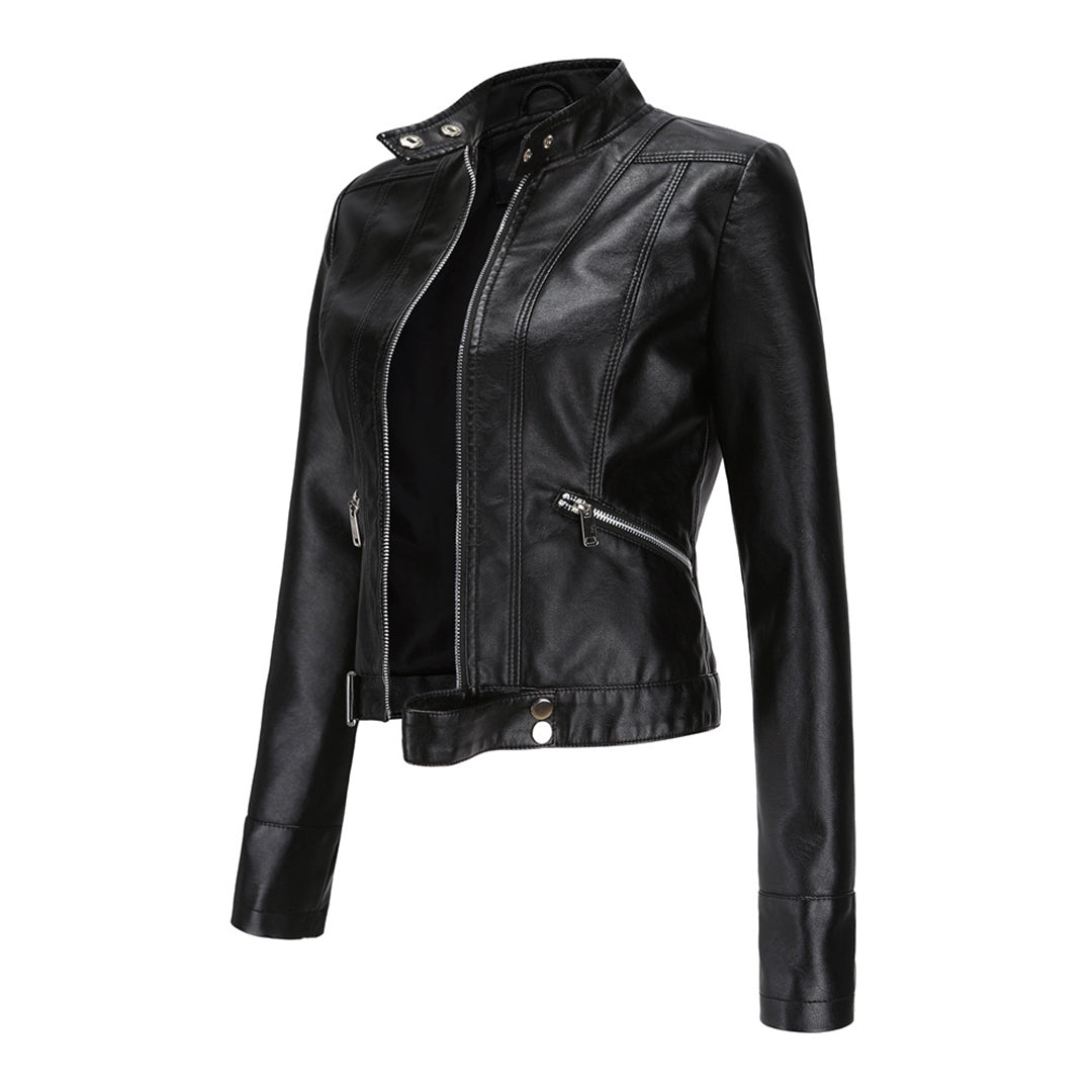 Veste en Cuir Élegante Premium pour Femmes Marlene