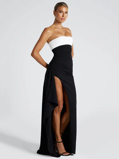 SLASHA | ROBE LONGUE DOS NU SANS BRETELLES