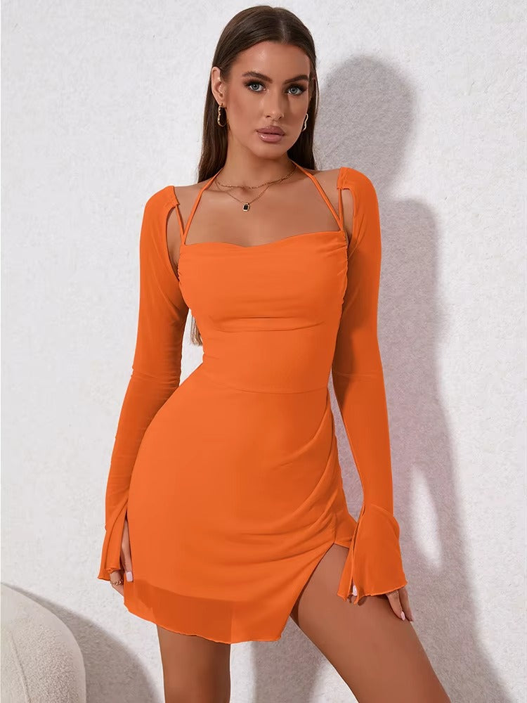 SULFLORA | ROBE EN DENTELLE COL CARRÉ