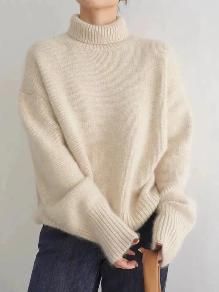 Pull en cachemire de luxe pour femmes, élégant hiver