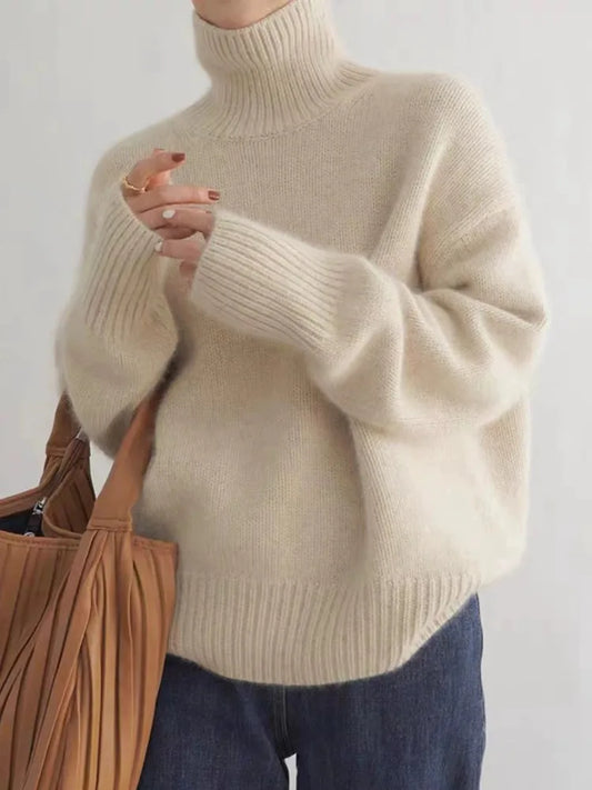 Pull en cachemire de luxe pour femmes, élégant hiver