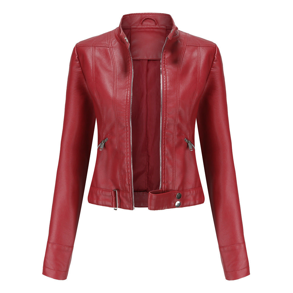 Veste en Cuir Élégante pour Femmes Hiver