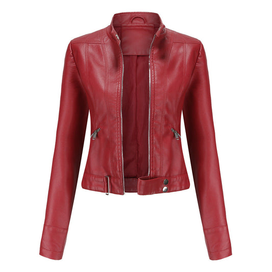 Veste en Cuir Élégante pour Femmes Hiver