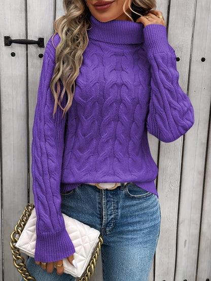 Pull en Laine Élegant Classique pour Femmes Hiver
